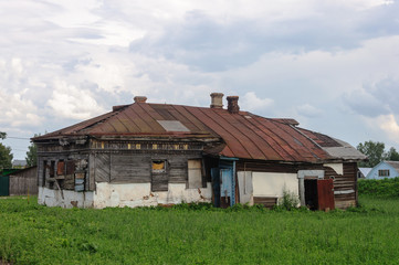 Old abandoned wooden house