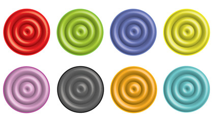 Set of colorful buttons for your web site. Vector format and jpg.