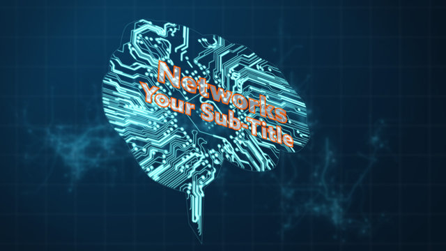 Glowing Circuit Board Titles