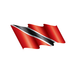 trinidad and tobago flag, vector illustration on a white background