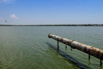 contaminated lake india