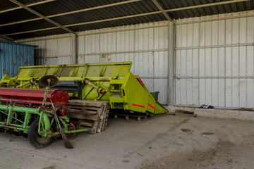 old combine equipment