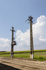 old electric powerlines