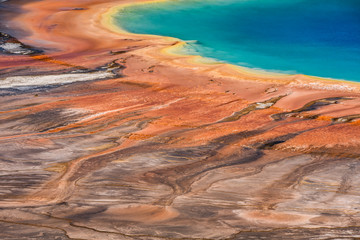 Abstract of Grand Prismatic Spring, Midway Geyser Basin, Yellowstone