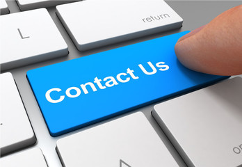 contact us button concept 3d illustration