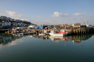 Fototapeta na wymiar Brixham harbour
