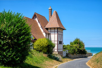 Picturesque house in the city of Yport, France