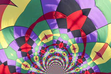 Obraz premium Kaleidoscopic Pattern of a Hot Air Balloon