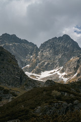 Fototapeta na wymiar snow covered mountains, high tatras