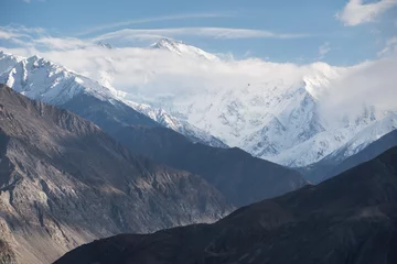 Papier Peint photo autocollant Nanga Parbat Nanga Parbat ou The Killer Mountain vu de l& 39 autoroute Karakorum, Gilgit Baltistan, au nord du Pakistan