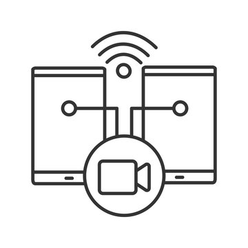 tablets connected video call wifi clip art preview