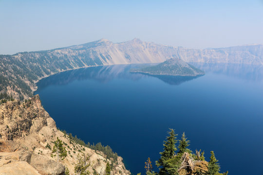 Crater Lake seen from Garfield Peak Trail, Crater Lake National Park, Oregon