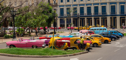 Colorfully Classic cars Havanna Cuba