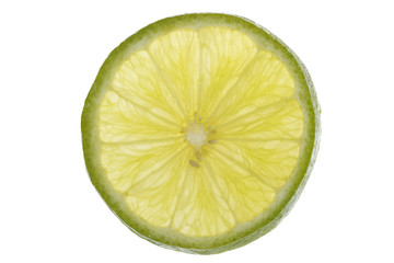 fresh lemon texture detail in white background
