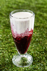 smoothie with blueberries