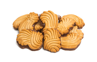 butter cookies isolated