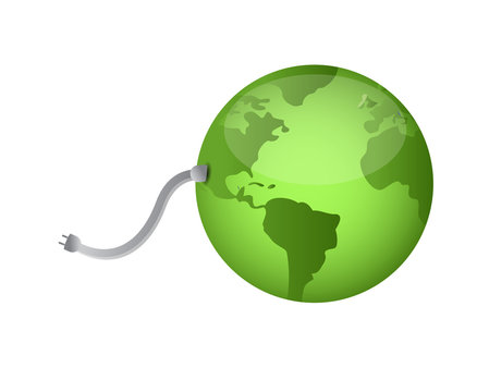 green globe map sphere illustration