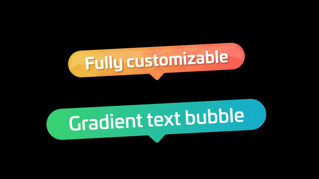 Gradient Text Bubble