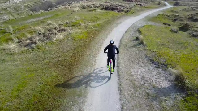 mountainbiking in the dunes of Den Helder