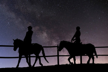 horse riding in the universe