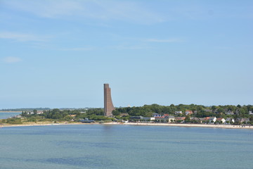 Naklejka premium Blick auf Laboe, die Kieler Förde