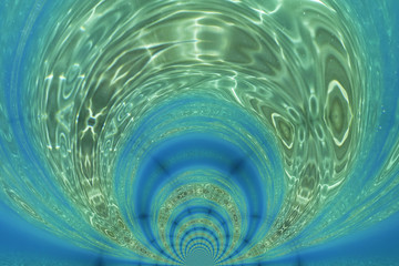 Kaleidoscopic Pattern of an Underwater Scene