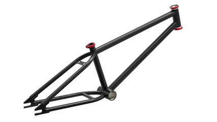 3d render of BMX frame isolated on white background
