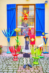 Obraz premium The wooden toys from old Kazimierz, Krakow, Poland