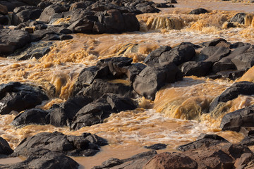 Fototapeta na wymiar wadi in flood after rain