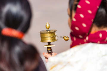 Gebetsm&uuml;hle in Gangtok Indien