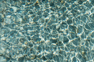 background of shimmering sparkling turquoise water