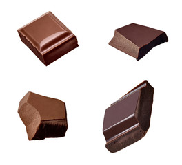 chocolate piece sweet food dessert falling