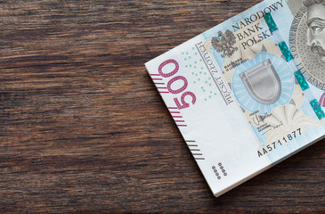 Polish money / zloty / high nominals.