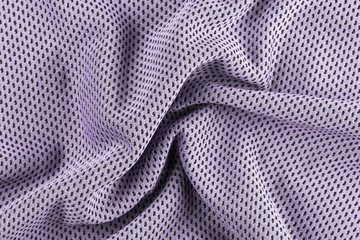 Purple piece of fabric close-up beautifully laid out