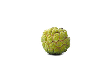 An isolated custard apples on white background