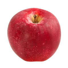 Fresh red apple isolated on white background with clipping path