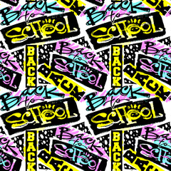 Back school seamless pattern