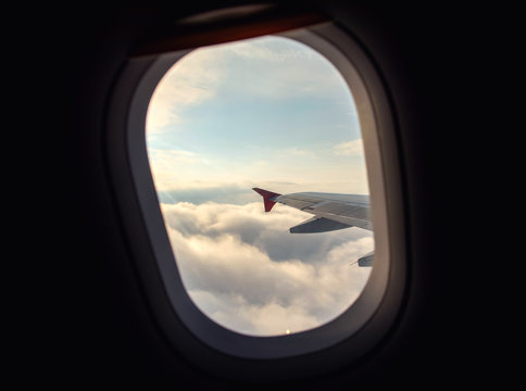 Wing of airplane in elluminator