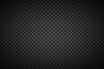 Black and grey abstract background with outline of squares, simple vector illustration