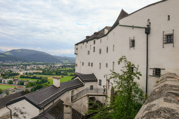 Famous Hohensalzburg fortress in the historic city of Salzburg, Austria