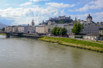Fototapeta na wymiar The historic city of Salzburg, Austria