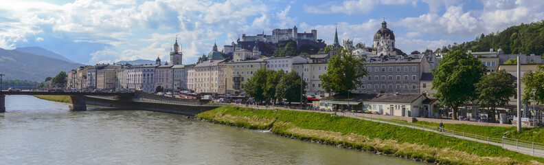 Fototapeta na wymiar The historic city of Salzburg, Austria