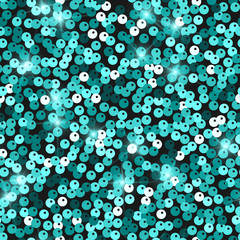 Glitter seamless texture. Admirable emerald particles. Endless pattern made of sparkling spangles. I