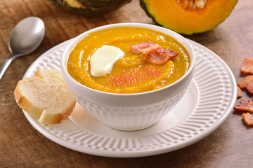 Pumpkin soup bowl