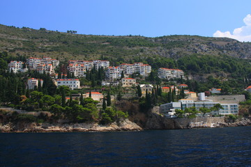 Croatia - Dubrovnik seen from the sea.