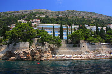Croatia - Dubrovnik seen from the sea.