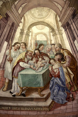  La pr&eacute;sentation de J&eacute;sus au temple ou la Circoncision. Eglise Notre-Dame de l'Assomption. Cordon. / The presentation of Jesus at the temple or Circumcision. Church of Our Lady of the Assumption.