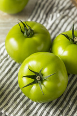 Raw Green Organic Tomatoes