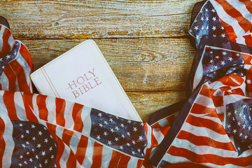 Bible, and American Flag