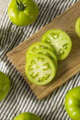 Raw Green Organic Tomatoes